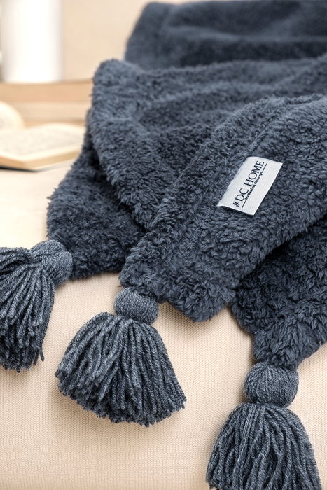L'essentiel linge de maison Manta Puffy 160 - Antracita
